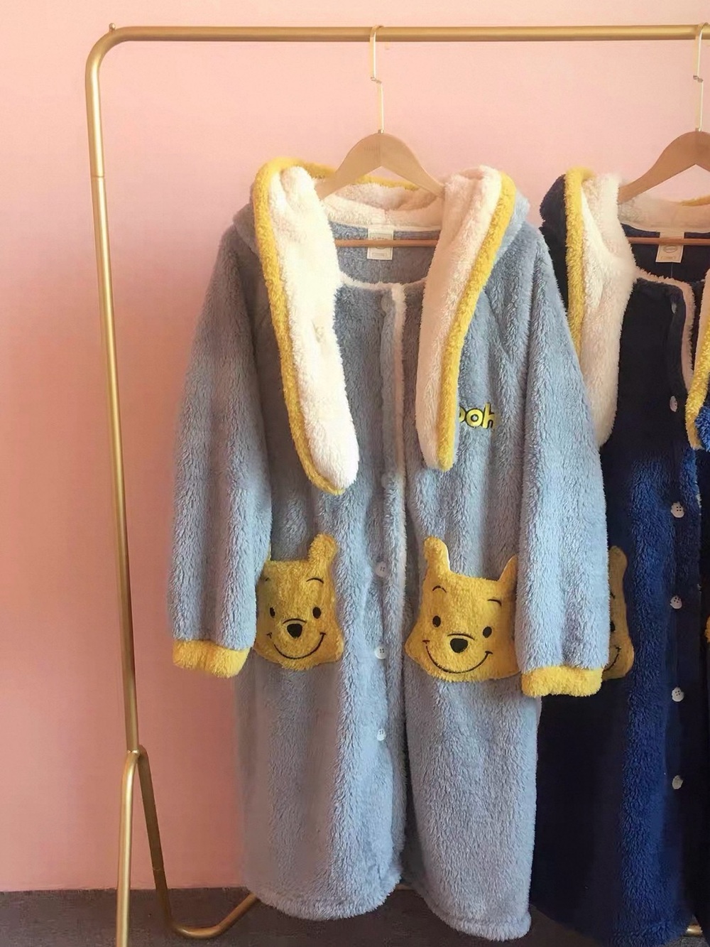 Cozy light Blue Hooded Pajama